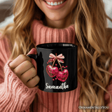 Cherry Heart Ceramic Mug
