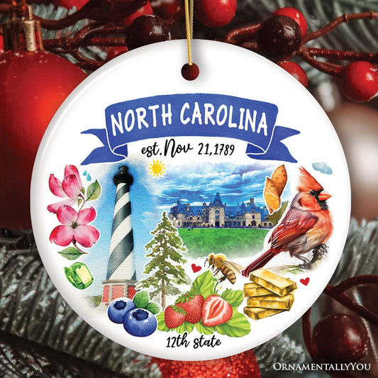 North Carolina State Ornament
