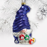 Bingo Gnome Glass Ornament