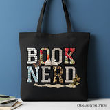 Book Nerd Canvas Tote Bag