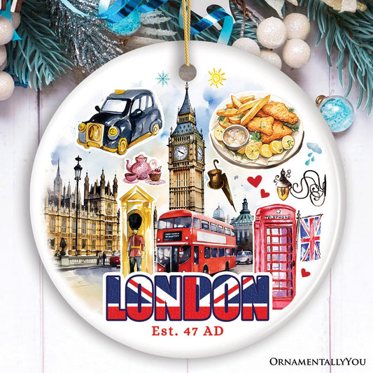 Ceramic London Ornament