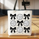 Volleyball Canvas Tote Bag