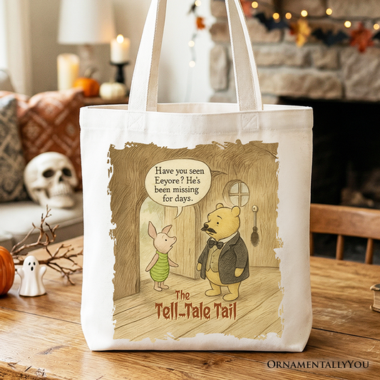 Tell Tale Tail Pooh Canvas Tote Bag