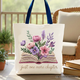 Just One More Chapter Canvas Tote Bag