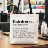 Hairdresser Definition Canvas Tote Bag