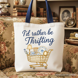 Rather Be Thrifting Canvas Tote Bag