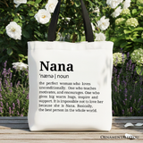 Nana Definition Canvas Tote Bag