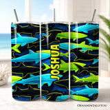 Neon Shark 20oz Tumbler