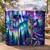 Northern Lights Owl 20oz Tumbler