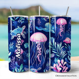 Jellyfish And Sea Turtle 20oz Tumbler