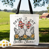 Oops I Got Another Chicken Canvas Tote Bag