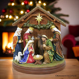 Radiant Nativity Scene Figurine