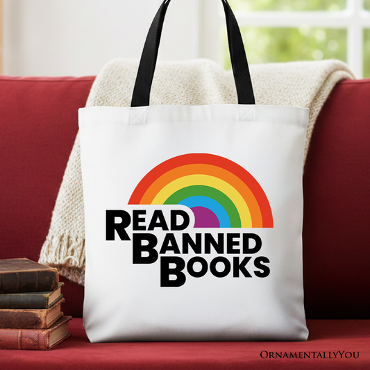 Read Banned Books Canvas Tote Bag