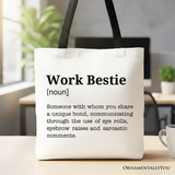 Work Bestie Definition Canvas Tote Bag