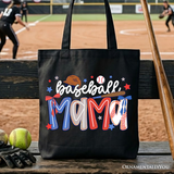 Baseball Mama Canvas Tote Bag