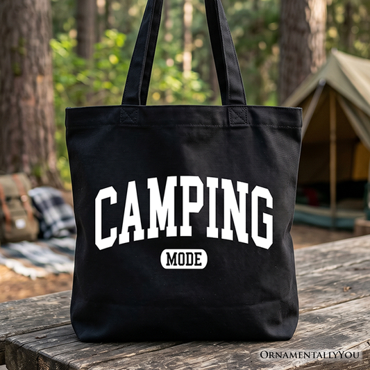 Camping Mode Canvas Tote Bag