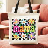 Floral Mama Canvas Tote Bag