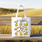 Not All In A Row Canvas Tote Bag