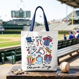 Game Day Baseball Tote Bag