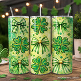 Shamrock Bow Print 20oz Tumbler