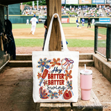 Hey Batter Batter Swing Tote Bag