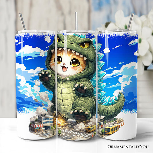 Kawaii Cat Kaiju City Destroyer 20oz Tumbler