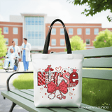 Nurse Heart Canvas Tote Bag