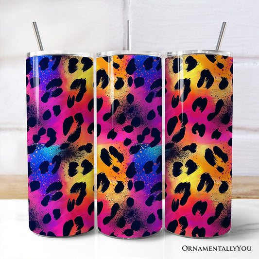 Rainbow Leopard Print 20oz Tumbler