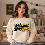 Teach Checked Sweatshirt
