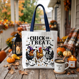 Chick Or Treat Chicken Canvas Tote Bag