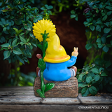 Bloom With Joy Garden Gnome Figurine