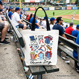 Game Day Baseball Tote Bag