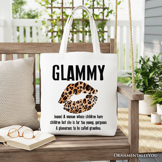 Glammy Leopard Canvas Tote Bag