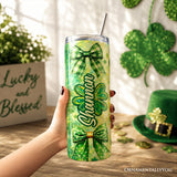 Shamrock Bow Print 20oz Tumbler