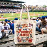 Hey Batter Batter Swing Tote Bag