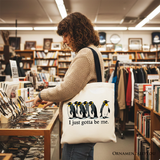I Just Gotta Be Me Penguin Canvas Tote Bag
