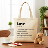 Love Definition Canvas Tote Bag