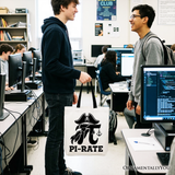 Pi Rate Canvas Tote Bag