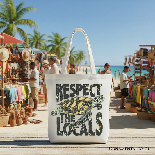 Respect the Locals Turtles Tote Bag