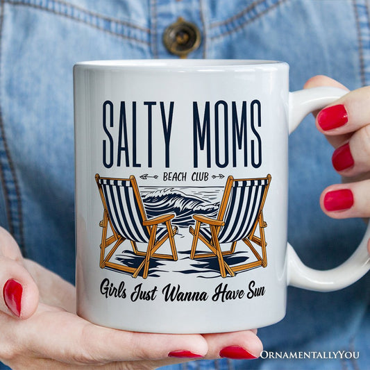 Salty Moms Beach Club Ceramic Mug