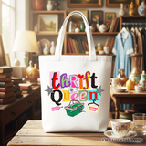 Thrift Queen Canvas Tote Bag