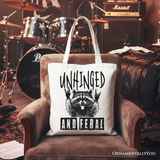 Unhinged And Feral Canvas Tote Bag