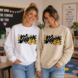 Teach Checked Sweatshirt