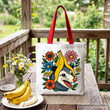 Banana Possum Canvas Tote Bag