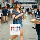 Baseball Is My Favorite Season Canvas Tote Bag