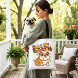 Can I Pet That Dawg Bulldog Canvas Tote Bag