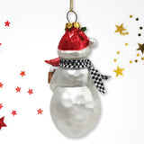Frosty The Neighborhood Snowman Glass Ornament