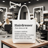 Hairdresser Definition Canvas Tote Bag