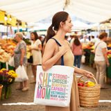 She Is Mom Canvas Tote Bag