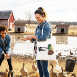 Mallard Duck Print Canvas Tote Bag